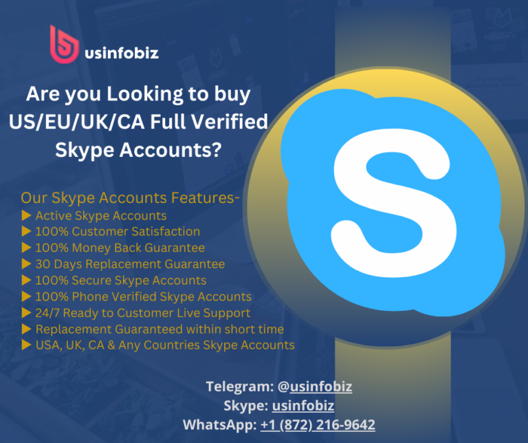 Are you Looking to buy USEUUKCA Full Verified Skype Accounts