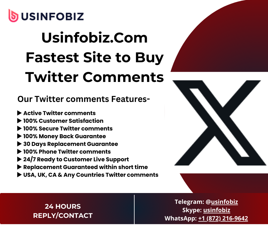 Usinfobiz.Com Fastest Site to Buy Twitter Comments